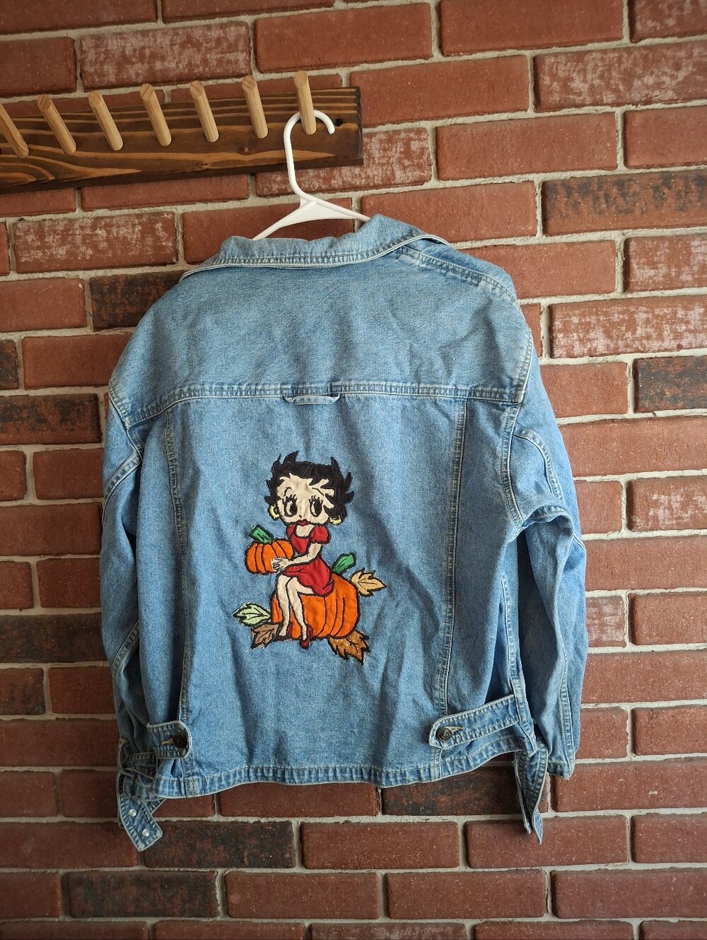 Vintage Fall Betty Boop denim jacket